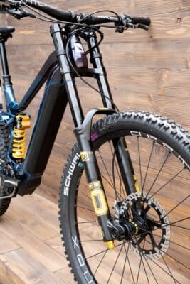 e-bike Haibike NDURO 8 Freeride i720Wh 12-G GX Eagle 2023 M glossy navy pink aqua titan - imagine 11