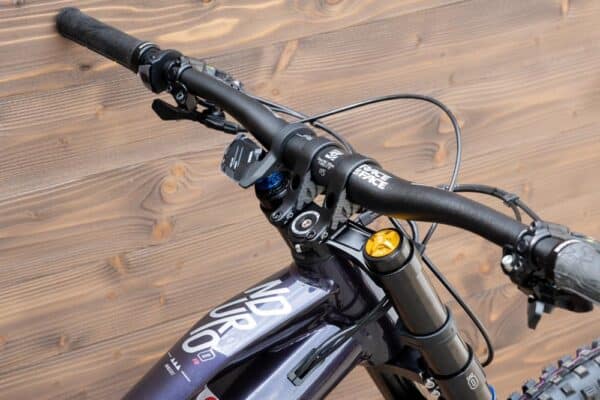 e-bike Haibike NDURO 8 Freeride i720Wh 12-G GX Eagle 2023 L glossy navy pink aqua titan - imagine 9