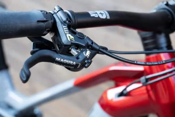 e-bike Haibike NDURO 7 i720Wh 12-G SLX 2023 XL glossy grey red lime black - imagine 11
