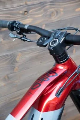e-bike Haibike NDURO 7 i720Wh 12-G SLX 2023 XL glossy grey red lime black - imagine 13