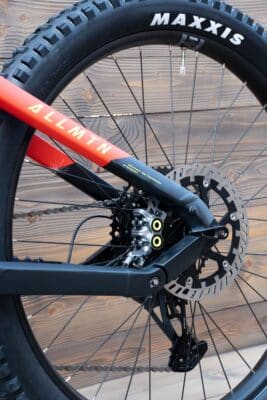 e-bike Haibike AllMtn 7 i720Wh 12-G GX Eagle 2023 matte red black neon S - imagine 12