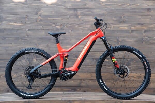 e-bike Haibike AllMtn 7 i720Wh 12-G GX Eagle 2023 matte red black neon L - imagine 2