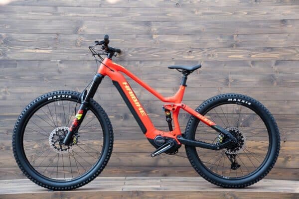 e-bike Haibike AllMtn 7 i720Wh 12-G GX Eagle 2023 matte red black neon L - imagine 3