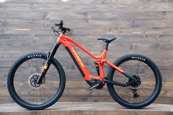e-bike Haibike AllMtn 7 i720Wh 12-G GX Eagle 2023 matte red black neon L - imagine 3
