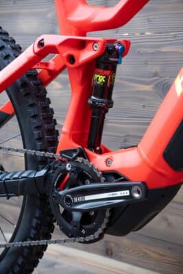 e-bike Haibike AllMtn 7 i720Wh 12-G GX Eagle 2023 matte red black neon L - imagine 6