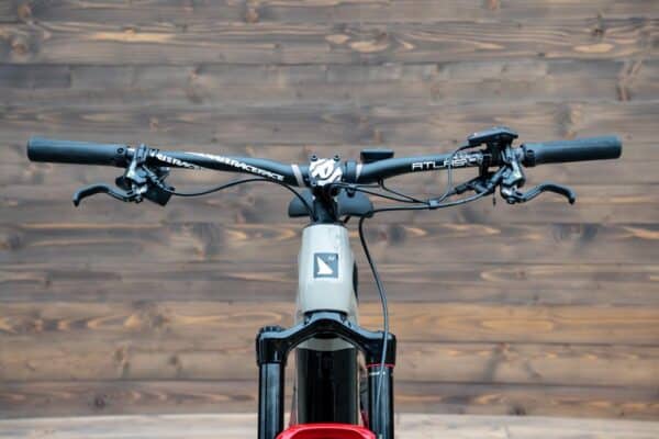 e-bike Haibike AllMtn CF SE i750Wh 12-G X01 AXS Eagle S gloss black grey red chrome - imagine 11