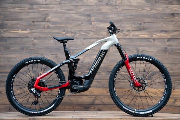 e-bike Haibike AllMtn CF SE i750Wh 12-G X01 AXS Eagle S gloss black grey red chrome - imagine 2