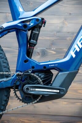e-bike Haibike AllMtn CF 9 i750 12-G NX Eagle XL gloss fade blue white - imagine 8