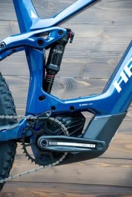 e-bike Haibike AllMtn CF 9 i750 12-G NX Eagle XL gloss fade blue white - imagine 8