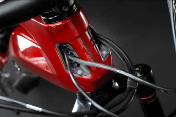 e-bike Haibike AllMtn CF 12 i600 12-G XT glossy matte red black XL - imagine 5