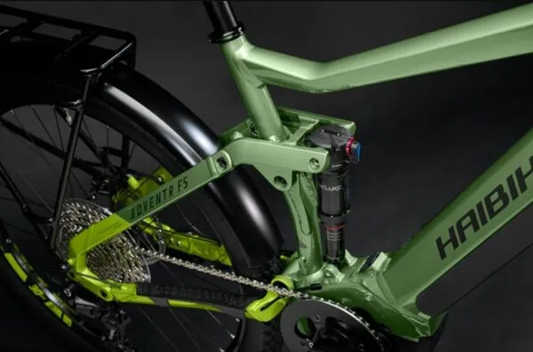 e-bike Haibike ADVENTR FS 8 i630 11-G Deore glossy metal green apple black  S - imagine 5