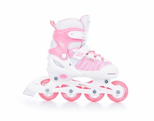 Patine Reglabile TEMPISH ORIN GIRL DUO pink alb 34-37 - imagine 3