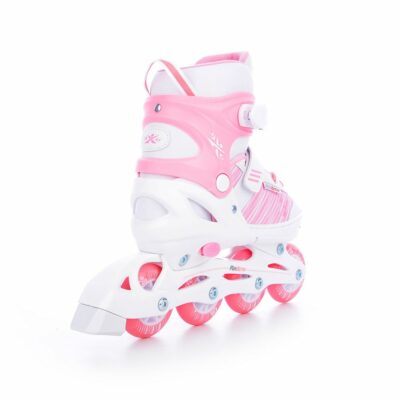 Patine Reglabile TEMPISH ORIN GIRL DUO pink alb 34-37 - imagine 4