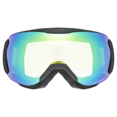 Ochelari schi Uvex downhill 2100 V black mat dl/green-clear S1-S3 - imagine 2