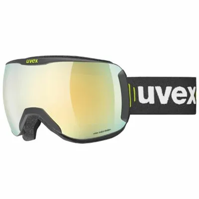 Ochelari schi Uvex downhill 2100 CV black mat lime/gold-green RD S2