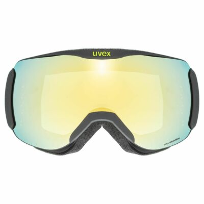 Ochelari schi Uvex downhill 2100 CV black mat lime/gold-green RD S2 - imagine 2