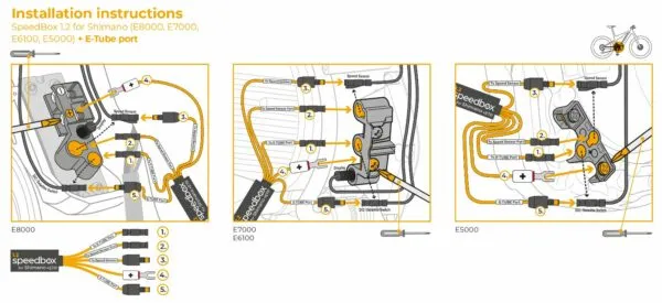 SpeedBox 1.2 pentru Shimano E8000/E7000/E6100/E5000 e-Tube Port - imagine 5