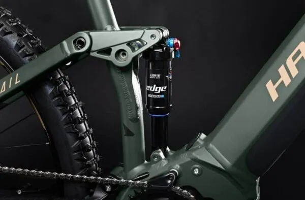 e-bike Haibike AllTrail 4 29 i630Wh 11-G Deore 2023 matte green metal gold black XL - imagine 5