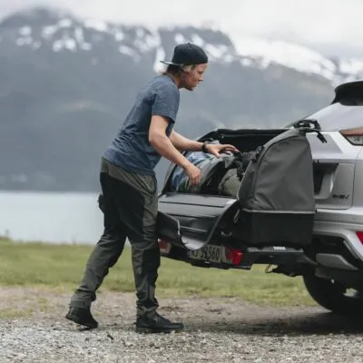 Thule cutie BackSpace XT se monteaza pe suportul de bicicleta VeloSpace XT - imagine 9