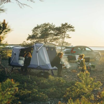 Cort Thule Outset 3 persoane dark slate pe carligul de remorcare - imagine 14