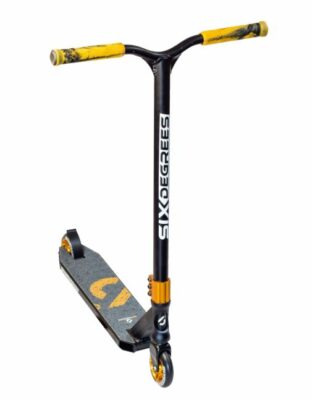 Stuntscooter Six Degrees black/copper brown roti de 100mm - imagine 3