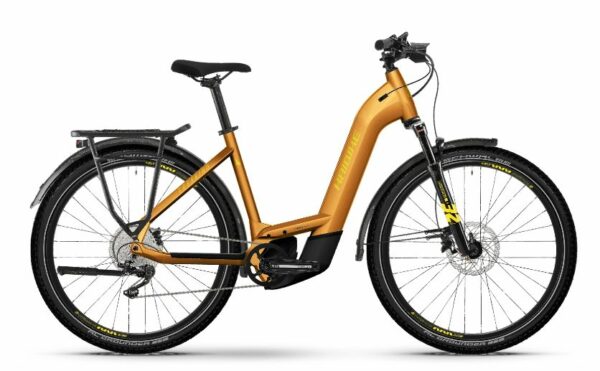 e-bike Haibike TREKKING 8 LOW S 11-G Deore i750Wh lava yellow metal gloss