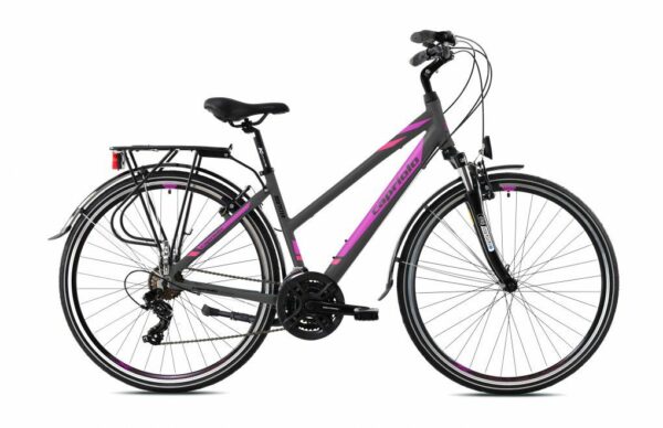 Bicicleta Capriolo Touring Roadster Lady grey pink 17