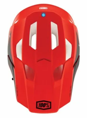 Casca 100Percent Trajecta cargo fluo red L - imagine 2
