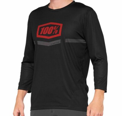 Tricou 100Percent Airmatic Enduro/Trail negru/rosu L