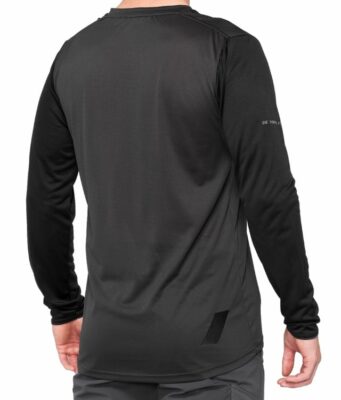 Tricou 100Percent Ridecamp Longsleeve negru/carbune S - imagine 2