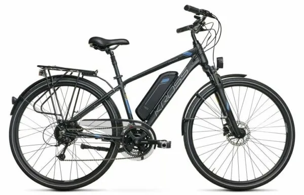 e-bike Kross Trans Hybrid ZZ 28 L black-blue-silver matte 2021