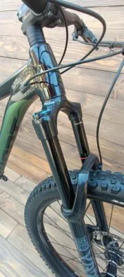 Bicicleta Second Hand Giant Reign verde negru Rock - marime M - imagine 5