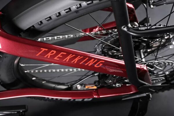 e-bike Haibike Trekking 11 High 12-G GX Eagle i750Wh 2024 M tuscan/neon red gloss glossy - imagine 3