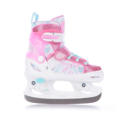 Patine Reglabile TEMPISH ICE SKY GIRL 30-33 pink alb - imagine 2