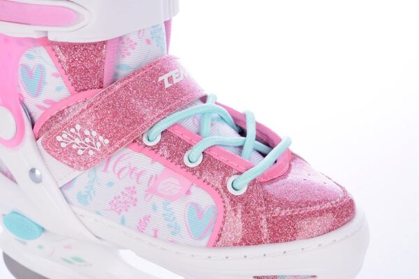 Patine Reglabile TEMPISH ICE SKY GIRL 30-33 pink alb - imagine 6