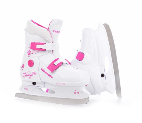 Patine Reglabile TEMPISH FUR EXPANZE PLUS GIRL 33-36 alb pink