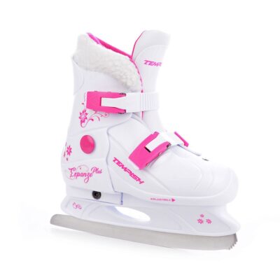 Patine Reglabile TEMPISH FUR EXPANZE PLUS GIRL 33-36 alb pink - imagine 2
