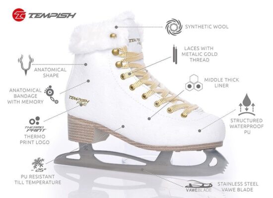Patine TEMPISH FINE figure skate 39 - imagine 3