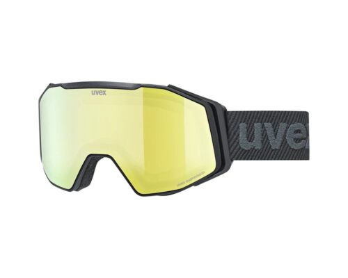 Ochelari schi UVEX Gravity FM black mat/yellow-orange