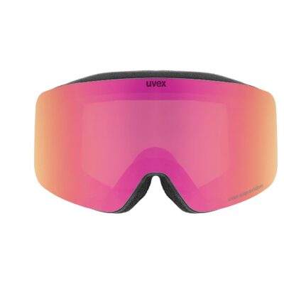 Ochelari schi Uvex Pwdr FM black matt dl/red-clear S2 - imagine 2