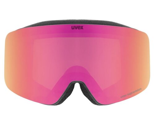 Ochelari schi Uvex Pwdr FM black matt dl/pink-clear S2 - imagine 2