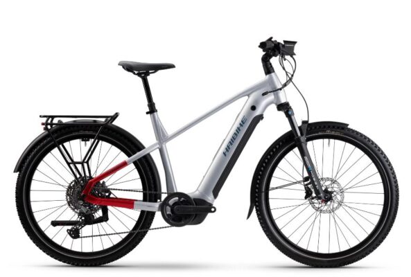e-bike Haibike TREKKING 7 27.5 High Cues 11 800Wh 2025 soft grey/red/blue glossy L