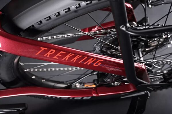 e-bike Haibike Trekking 11 High 12-G GX Eagle i750Wh 2024 S tuscan/neon red gloss glossy - imagine 3