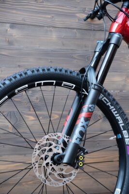 e-bike Haibike NDURO 7 i720Wh 12-G SLX 2023 L glossy grey red lime black - imagine 3