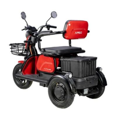 Triciclu electric VOLTAROM model APM2 rosu 1000W omologat RAR fara permis 3 locuri - imagine 2