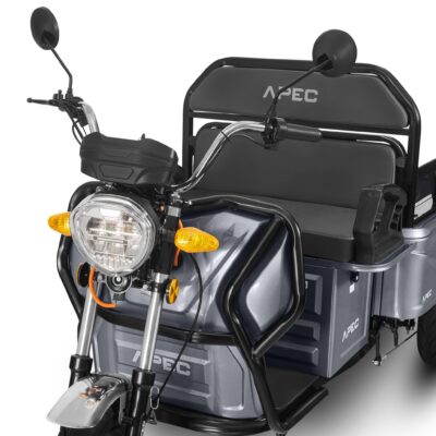 Triciclu electric VOLTAROM model APT4 gri 1000W fara permis 1 loc - imagine 6