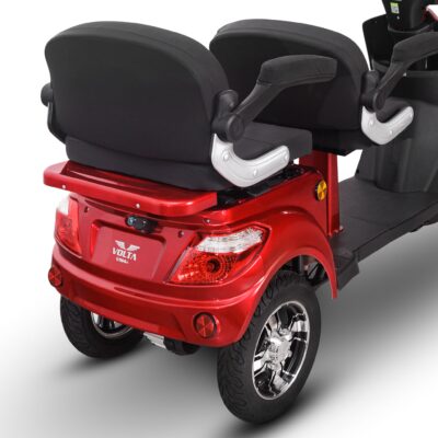 Triciclu electric VOLTAROM model VM4+ rosu 1000W fara permis 2 locuri - imagine 6
