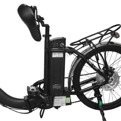 Bicicleta electrica pliabila VOLTAROM cu pedale VB1 250W 1 loc - imagine 4