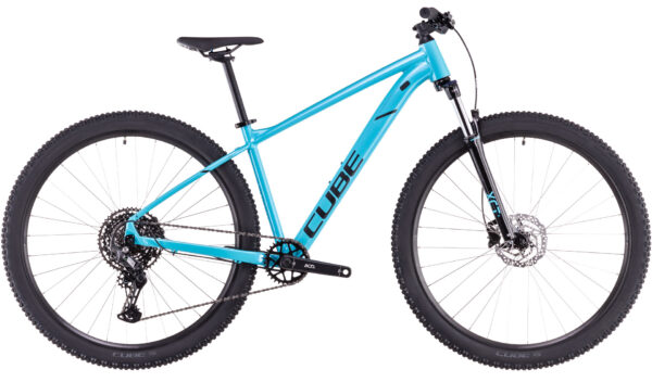 BICICLETA CUBE AIM RACE SWIMMINGPOOL BLACK 2025 cadru XL (22") - roti 29"